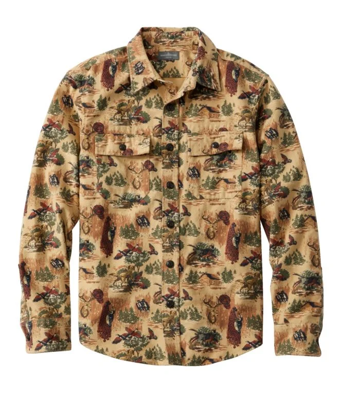 Men''s Signature 1933 Chamois Cloth Shirt, Slim Fit, Pattern