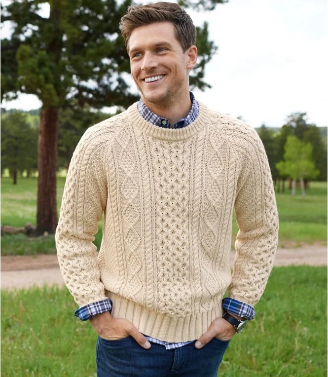 Men''s Signature Cotton Fisherman Sweater - Image 8