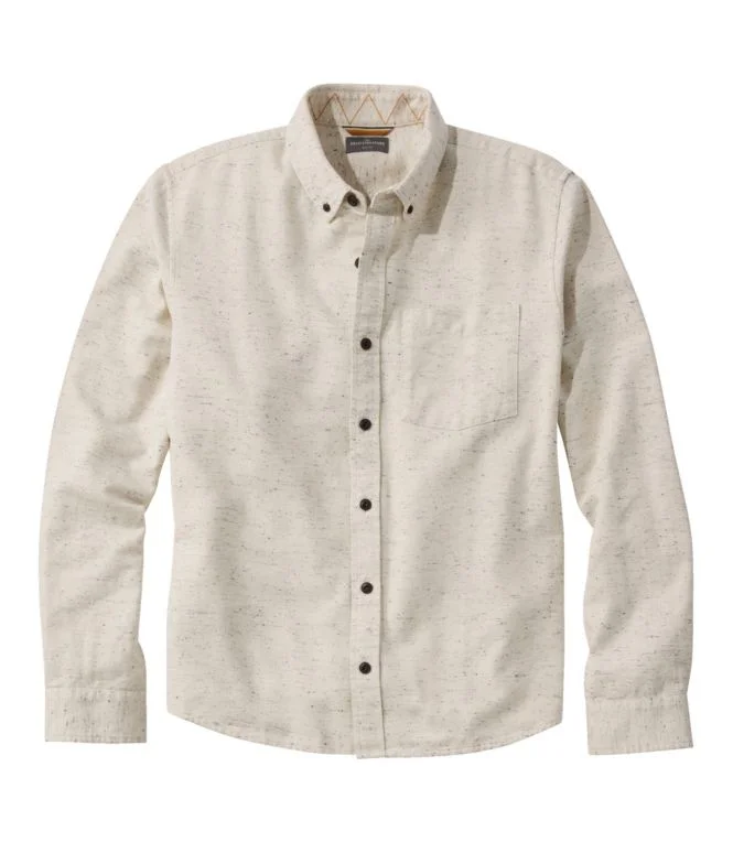 Men''s Signature Donegal Woven Shirt, Long-Sleeve