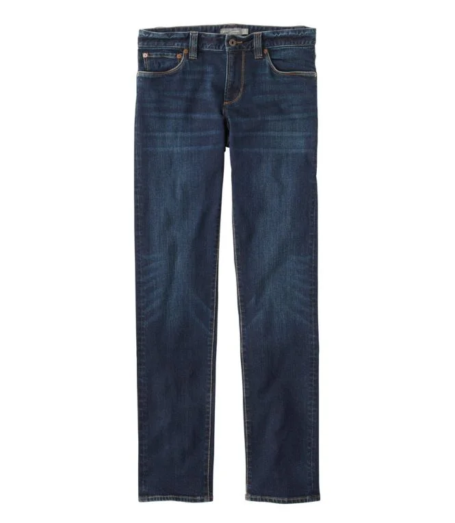 Men''s Signature Five-Pocket Jeans with Stretch, Slim Straight