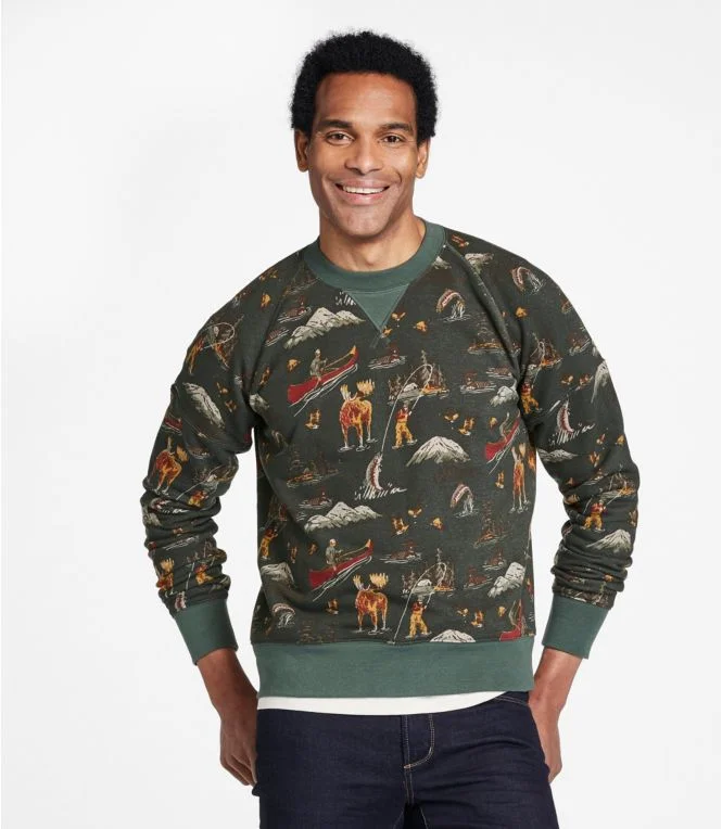 Men''s Signature Heritage Sweatshirt, Crewneck, Print - Image 3