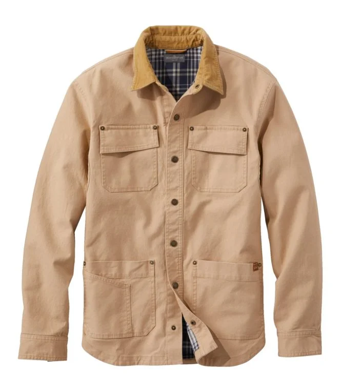 Men''s Signature Lined Canvas Shirt Jac