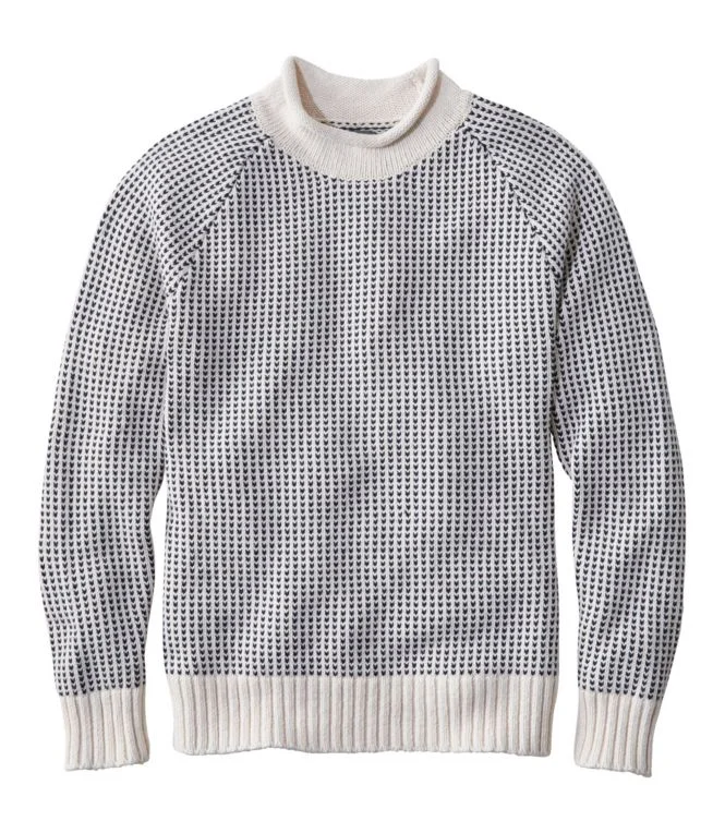 Men''s Signature Organic Cotton Rollneck Sweater, Fair Isle - Image 11