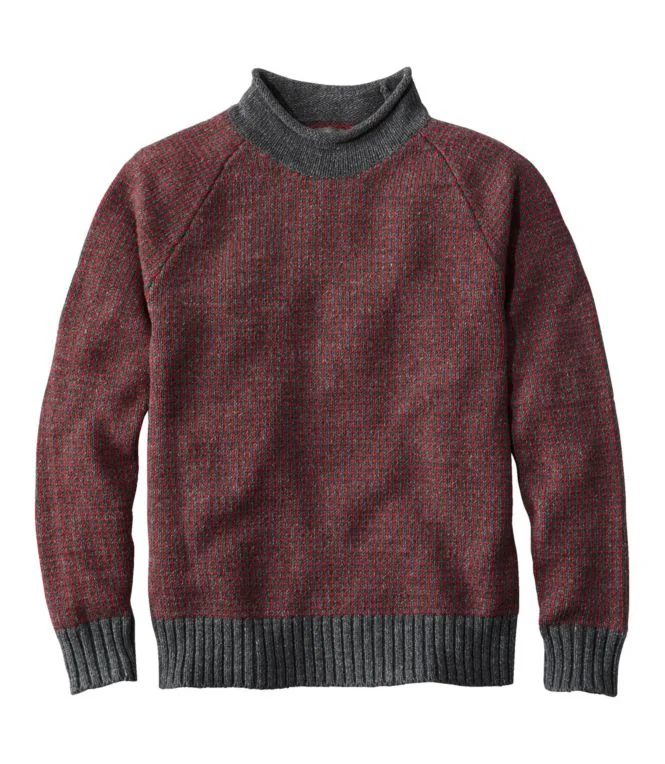 Men''s Signature Organic Cotton Rollneck Sweater, Fair Isle - Image 12
