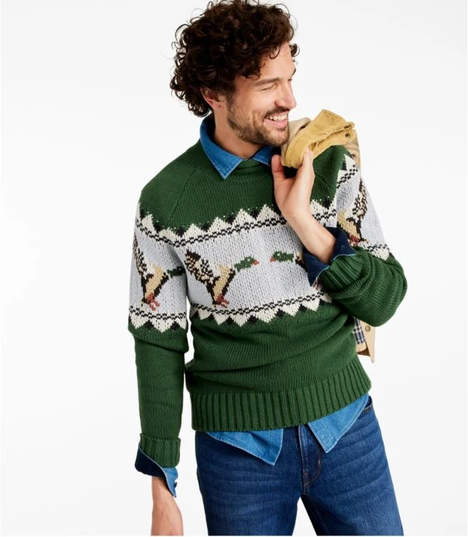 Men''s Signature Organic Cotton Rollneck Sweater, Fair Isle - Image 3