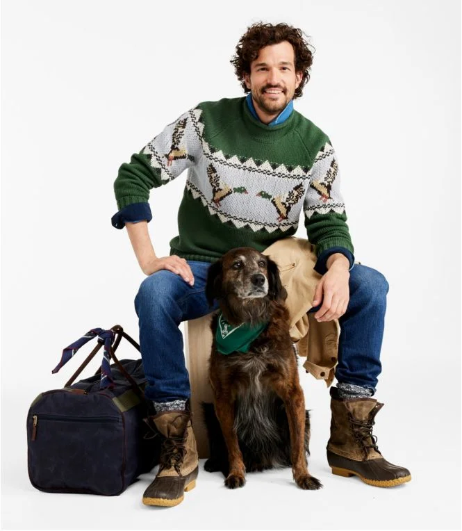 Men''s Signature Organic Cotton Rollneck Sweater, Fair Isle - Image 5