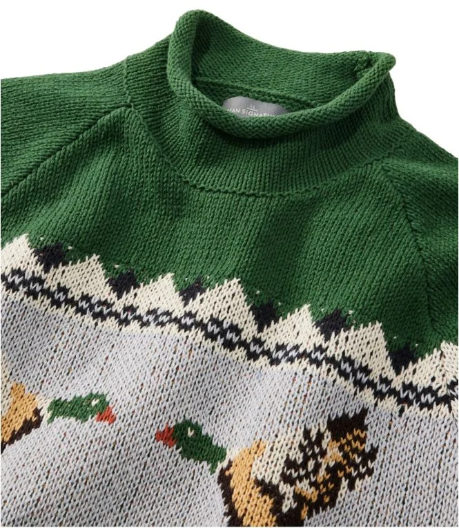 Men''s Signature Organic Cotton Rollneck Sweater, Fair Isle - Image 6