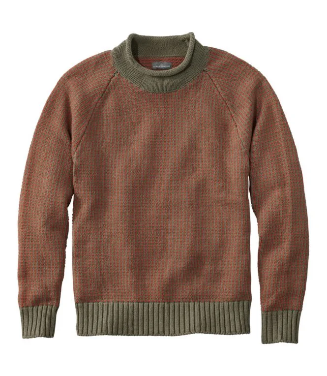 Men''s Signature Organic Cotton Rollneck Sweater, Fair Isle - Image 7