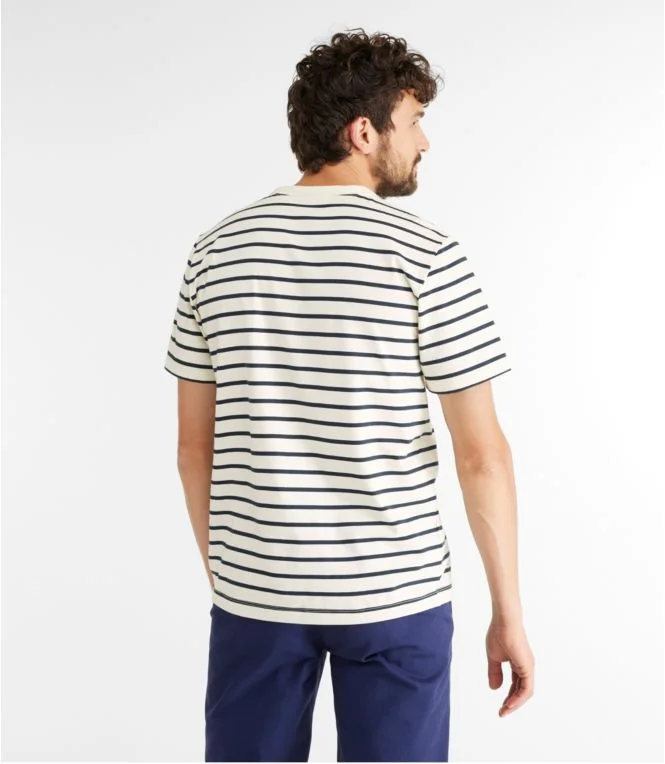 Men''s Signature Rangeley Cotton T-Shirt, Short-Sleeve, Stripe - Image 4