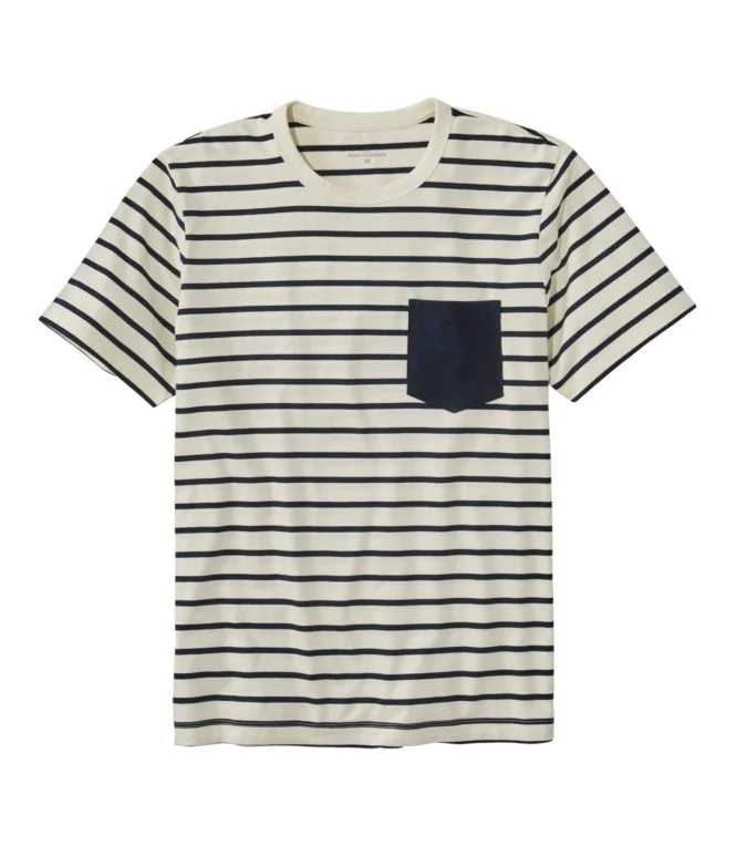 Men''s Signature Rangeley Cotton T-Shirt, Short-Sleeve, Stripe - Image 5
