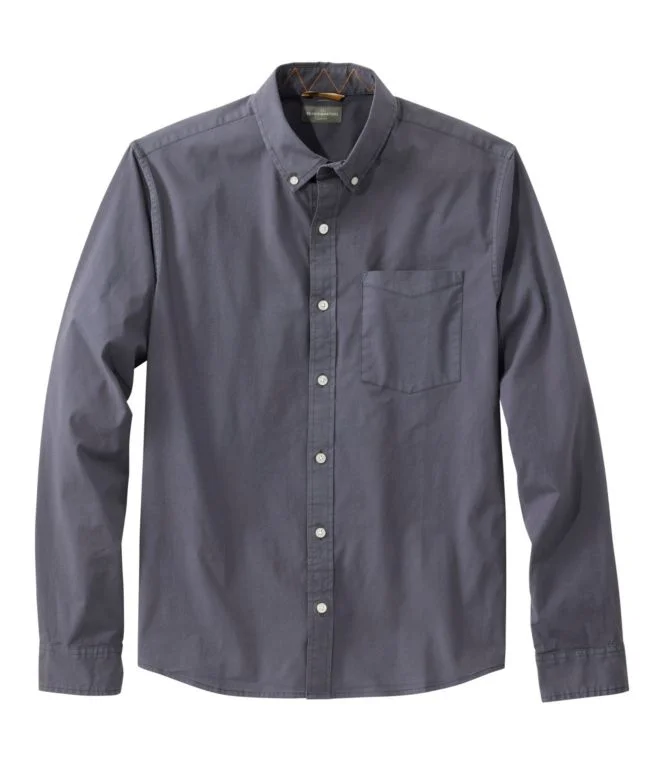 Men''s Signature Stretch Poplin Shirt, Long-Sleeve, Slim Fit - Image 9