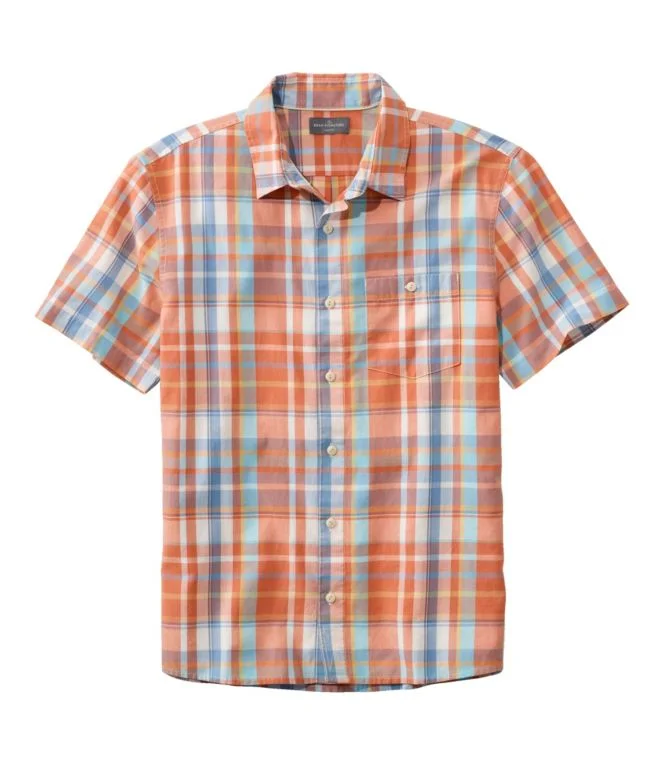 Men''s Signature Summer Cotton Blend Shirt, Short-Sleeve, Slim Fit