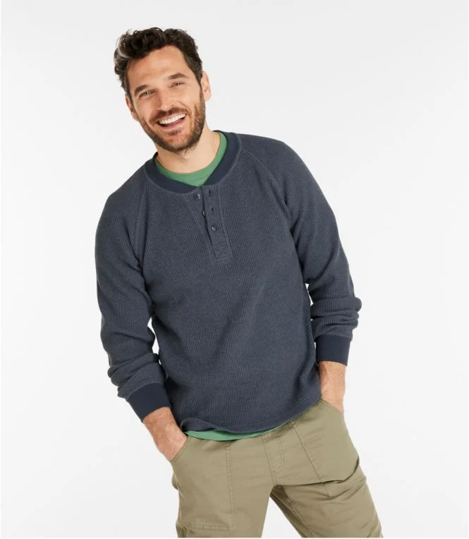 Men''s Signature Waffle Henley - Image 3