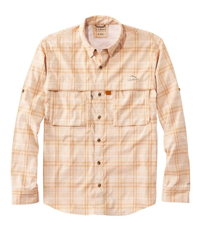 Men''s Tropicwear Shirt, Plaid Long-Sleeve