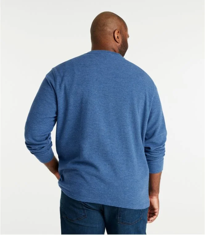 Men''s Unshrinkable Mini-Waffle Henley, Long-Sleeve Traditional Fit - Image 6