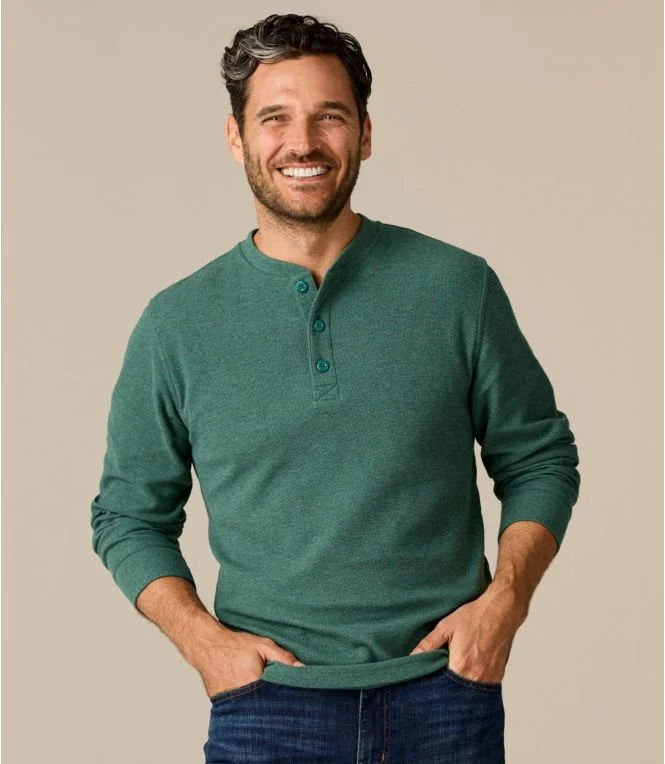 Men''s Unshrinkable Mini-Waffle Henley, Long-Sleeve Traditional Fit - Image 8
