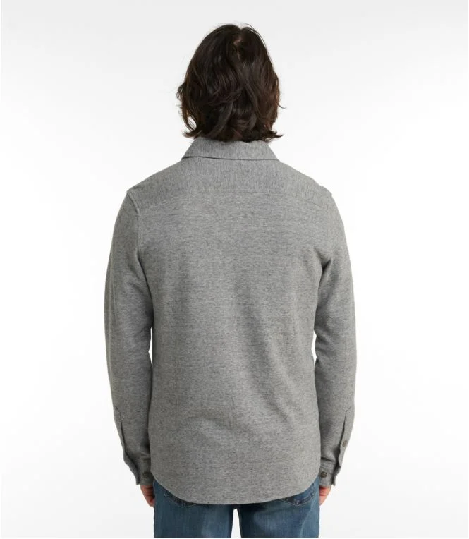 Men''s Washed Cotton Double-Knit Chamois Shirt, Long-Sleeve - Image 4