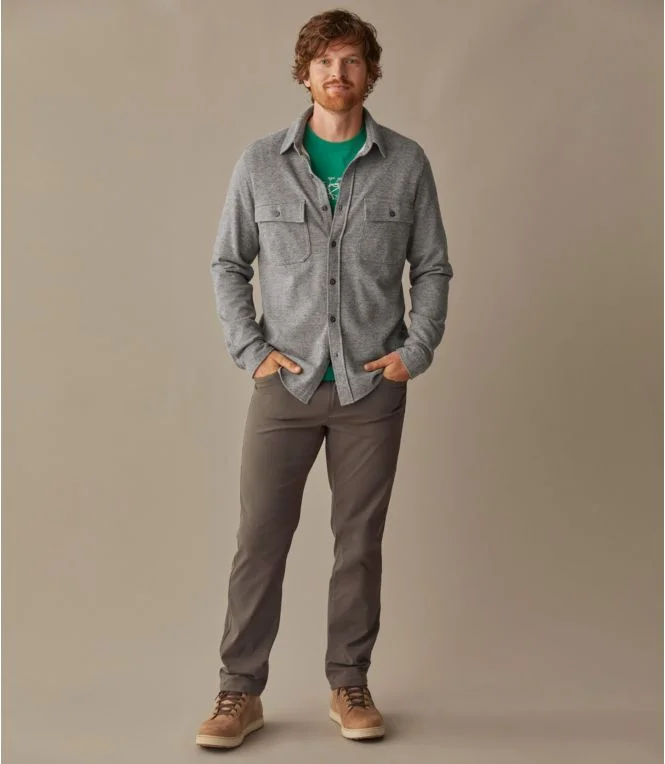 Men''s Washed Cotton Double-Knit Chamois Shirt, Long-Sleeve - Image 7