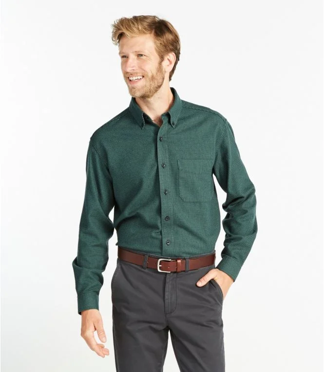 Men''s Wicked Good Flannel Shirt, Traditional Fit, Houndstooth