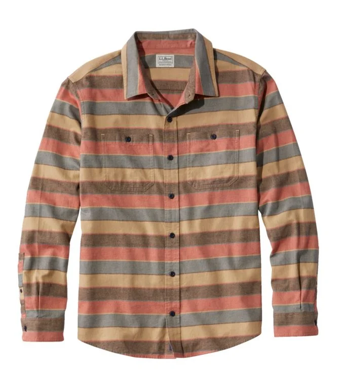 Alternative view of Men''s Wicked Soft Flannel Shirt, Stripe, Slightly Fitted Untucked Fit
