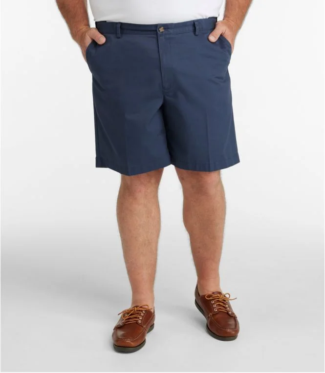 Men''s Wrinkle-Free Double L® Chino Shorts, Natural Fit, Hidden Comfort Waist, 8""