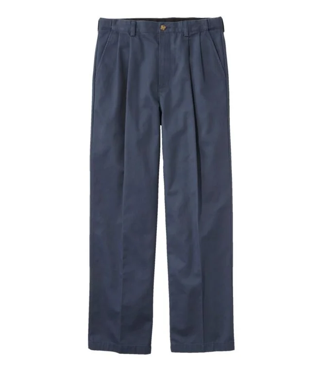 Men''s Wrinkle-Free Double L® Chinos, Natural Fit, Hidden Comfort, Pleated