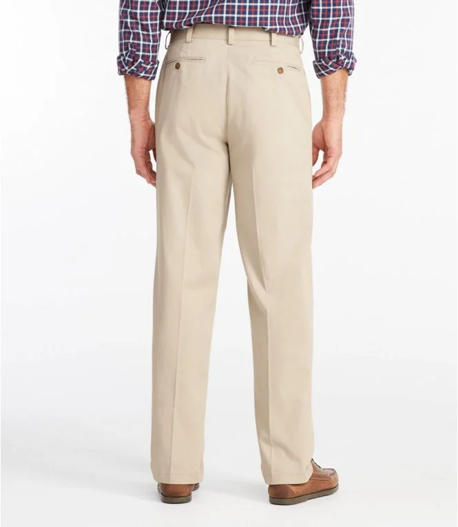 Men''s Wrinkle-Free Double L® Chinos, Natural Fit, Plain Front