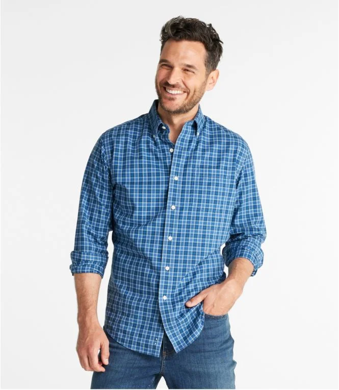 Men''s Wrinkle-Free Kennebunk Sport Shirt, Slightly Fitted Check