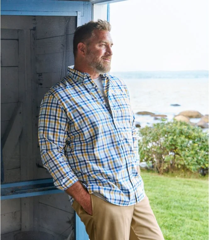 Men''s Wrinkle-Free Kennebunk Sport Shirt, Traditional Fit Check