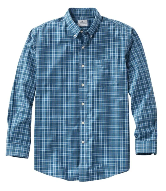 Alternative view of Men''s Wrinkle-Free Kennebunk Sport Shirt, Traditional Fit Check