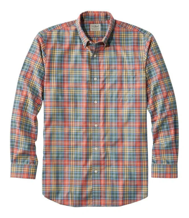Men''s Wrinkle-Free Kennebunk Sport Shirt, Traditional Fit Check - Image 20