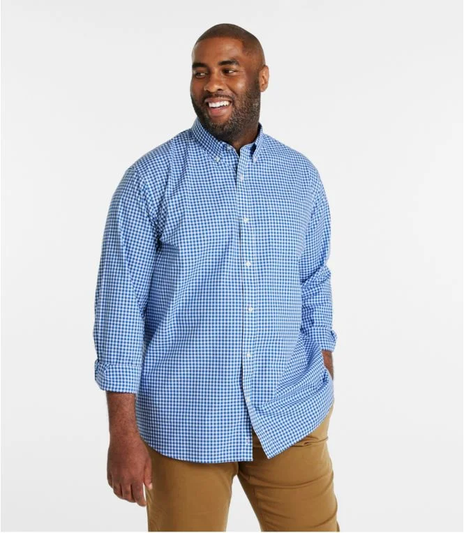 Men''s Wrinkle-Free Kennebunk Sport Shirt, Traditional Fit Check - Image 6