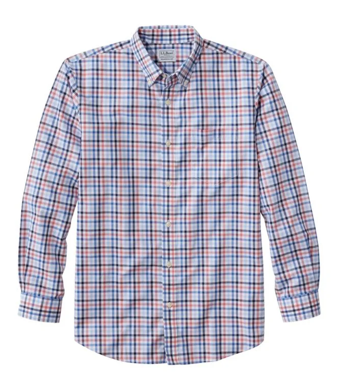 Men''s Wrinkle-Free Kennebunk Sport Shirt, Traditional Fit Check - Image 9