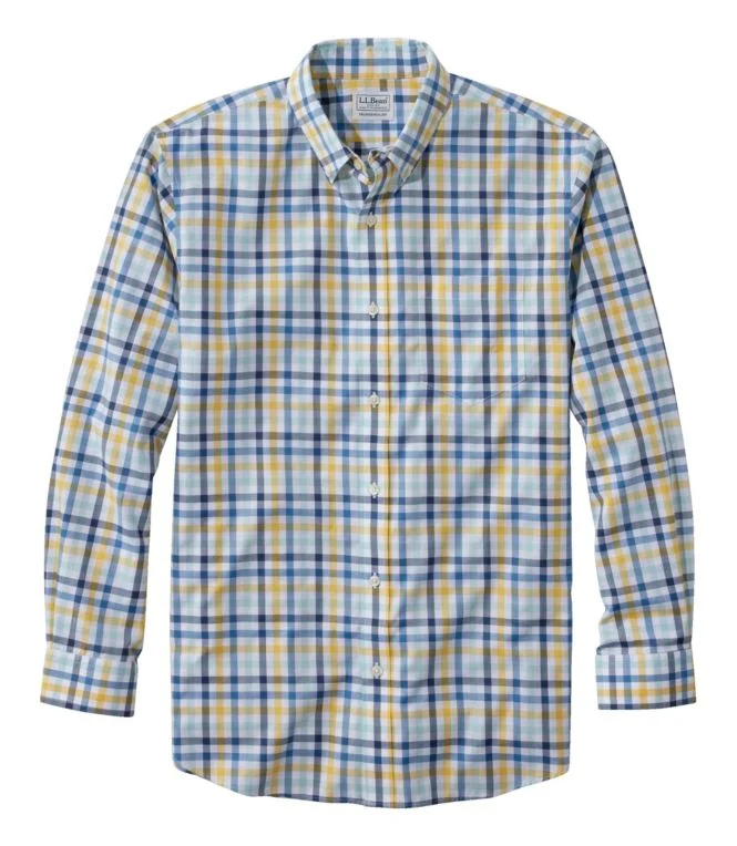 Men''s Wrinkle-Free Kennebunk Sport Shirt, Traditional Fit Check - Image 10