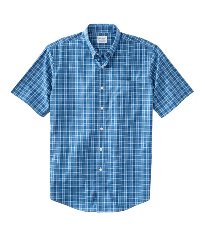 Men''s Wrinkle-Free Kennebunk Sport Shirt, Traditional Fit Short-Sleeve Check - Image 3