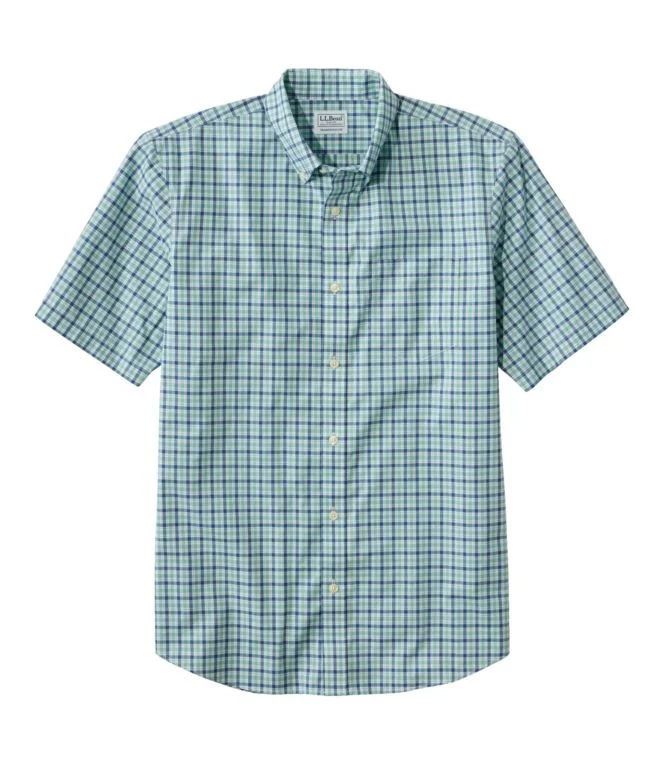 Men''s Wrinkle-Free Kennebunk Sport Shirt, Traditional Fit Short-Sleeve Check - Image 4