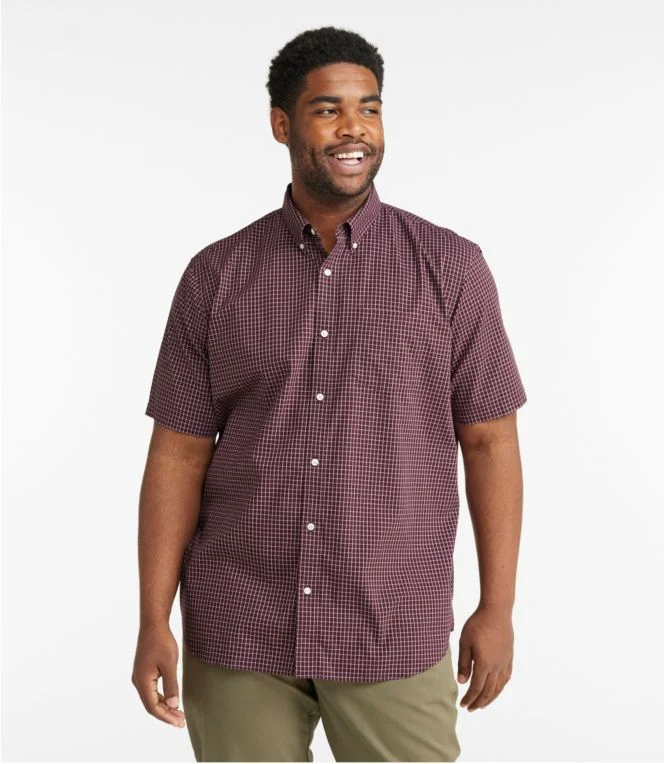 Men''s Wrinkle-Free Kennebunk Sport Shirt, Traditional Fit Short-Sleeve Check - Image 5
