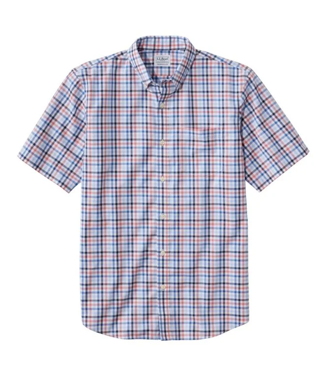 Men''s Wrinkle-Free Kennebunk Sport Shirt, Traditional Fit Short-Sleeve Check - Image 7