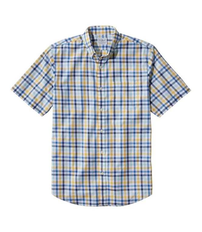 Men''s Wrinkle-Free Kennebunk Sport Shirt, Traditional Fit Short-Sleeve Check - Image 8
