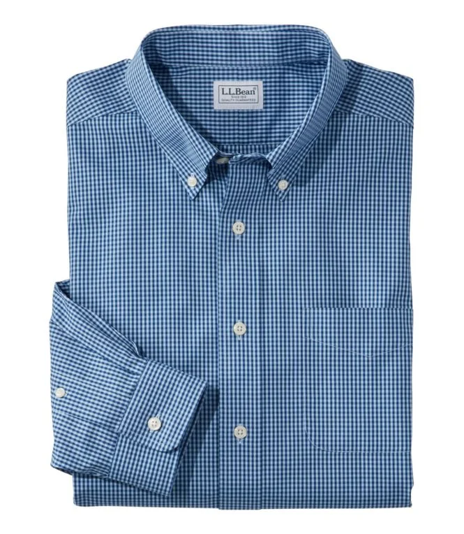 Men''s Wrinkle-Free Pinpoint Oxford Cloth Shirt, Traditional Fit Tattersall - Image 10