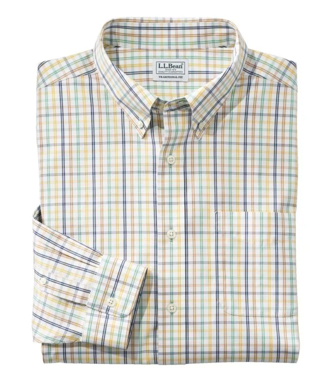Men''s Wrinkle-Free Pinpoint Oxford Cloth Shirt, Traditional Fit Tattersall - Image 11