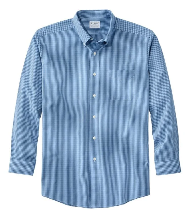 Men''s Wrinkle-Free Pinpoint Oxford Cloth Shirt, Traditional Fit Tattersall - Image 7