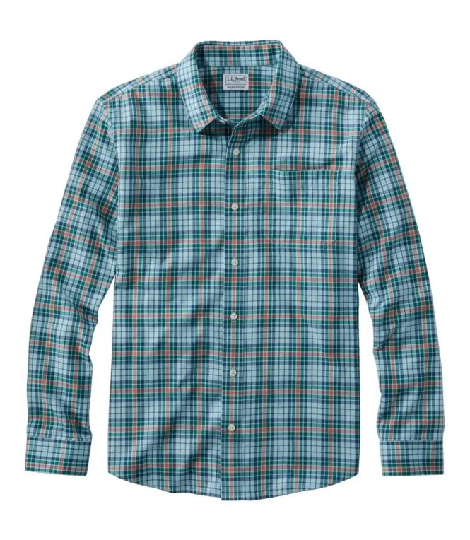 Men''s Wrinkle-Free Ultrasoft Brushed Cotton Shirt, Long-Sleeve, Slightly Fitted Untucked Fit - Image 19