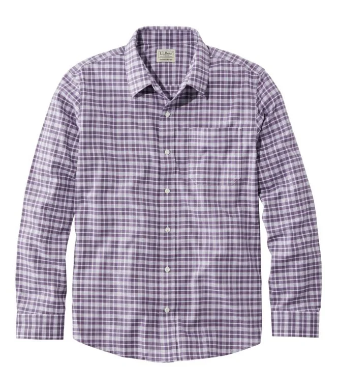 Men''s Wrinkle-Free Ultrasoft Brushed Cotton Shirt, Long-Sleeve, Slightly Fitted Untucked Fit - Image 20