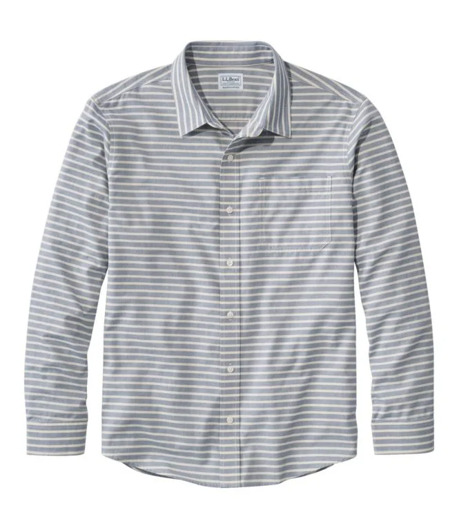 Men''s Wrinkle-Free Ultrasoft Brushed Cotton Shirt, Long-Sleeve, Slightly Fitted Untucked Fit - Image 25