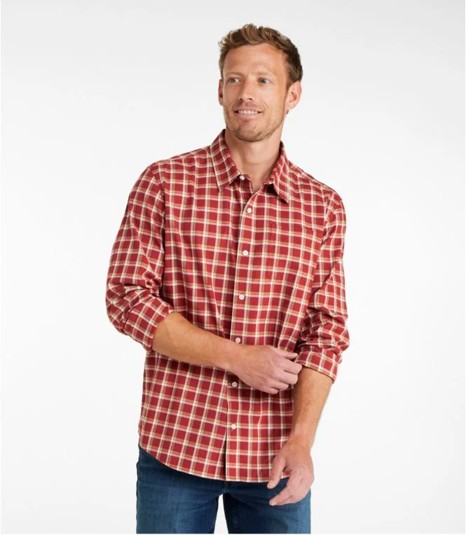 Men''s Wrinkle-Free Ultrasoft Brushed Cotton Shirt, Long-Sleeve, Slightly Fitted Untucked Fit - Image 3