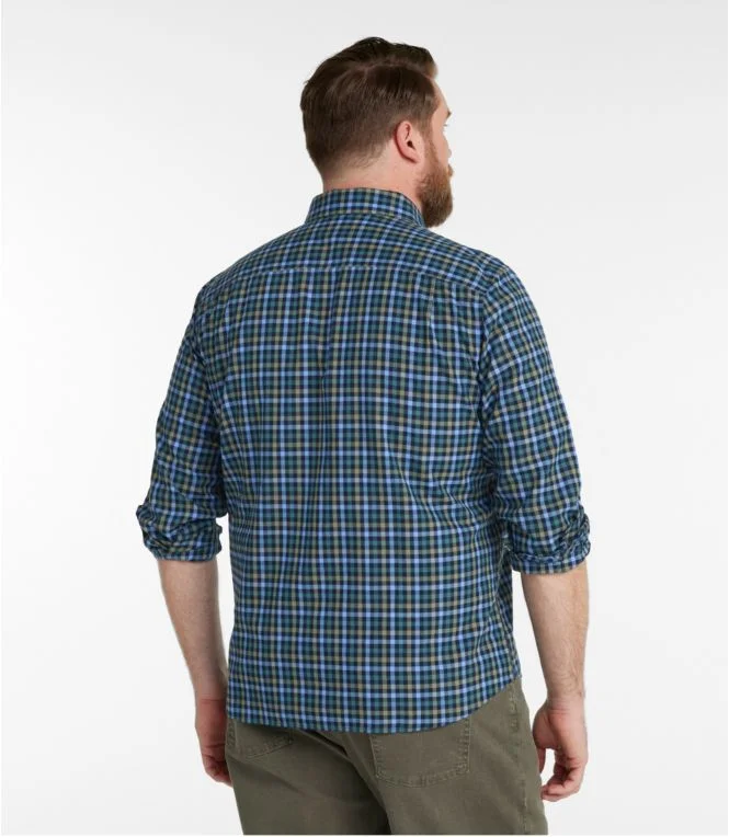 Men''s Wrinkle-Free Ultrasoft Brushed Cotton Shirt, Long-Sleeve, Slightly Fitted Untucked Fit - Image 6