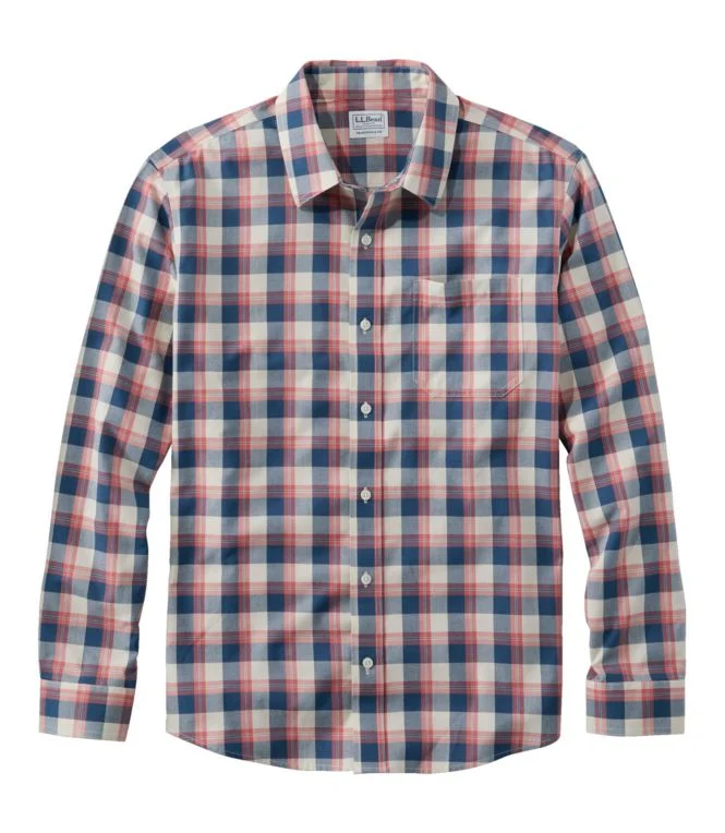 Men''s Wrinkle-Free Ultrasoft Brushed Cotton Shirt, Long-Sleeve, Traditional Untucked Fit - Image 14