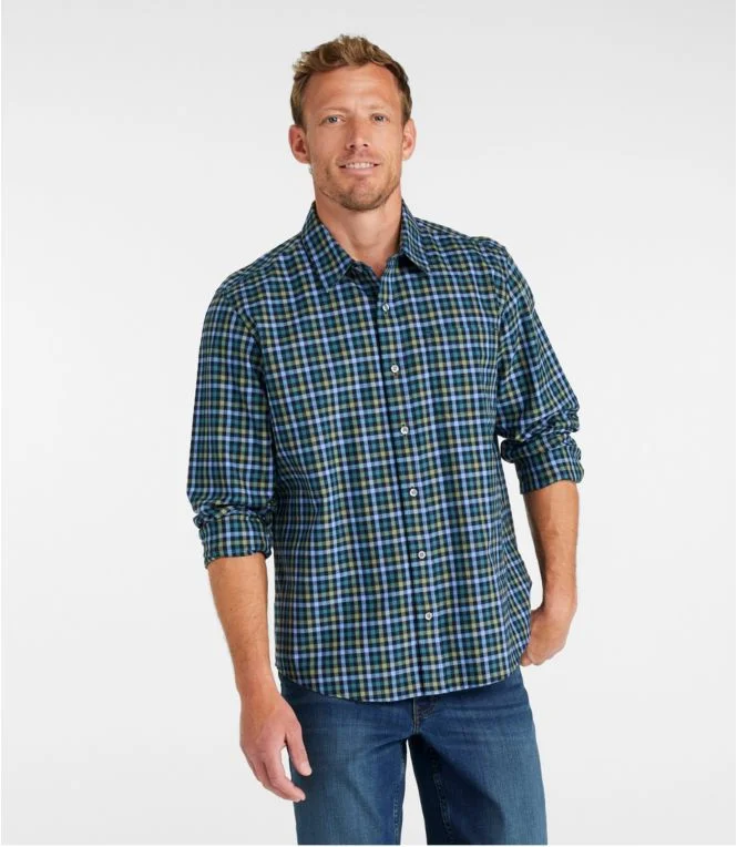 Men''s Wrinkle-Free Ultrasoft Brushed Cotton Shirt, Long-Sleeve, Traditional Untucked Fit - Image 3