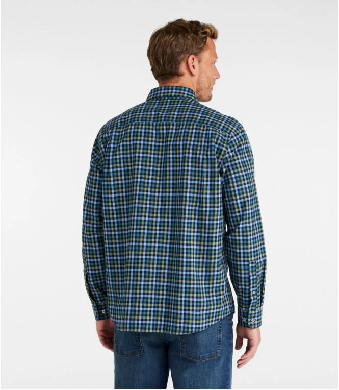 Men''s Wrinkle-Free Ultrasoft Brushed Cotton Shirt, Long-Sleeve, Traditional Untucked Fit - Image 4